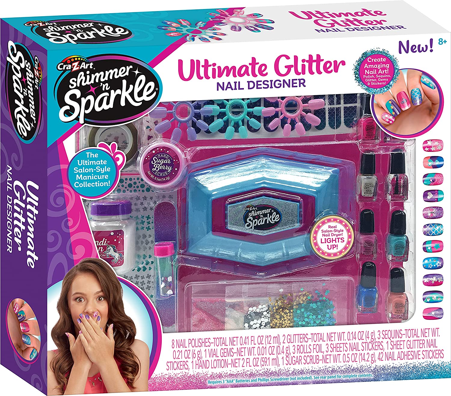 Shimmer N Sparkle Ultimate Glitter Nail Designer Set