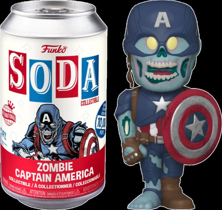 Vinyl Soda Marvel Zombie Captain America - Chance of Chase