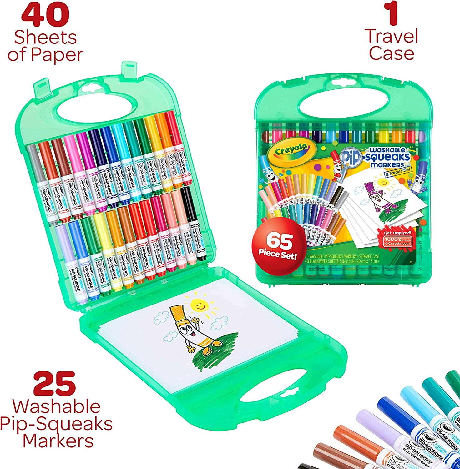Crayola Create & Color Mini Washable Markers And Paper