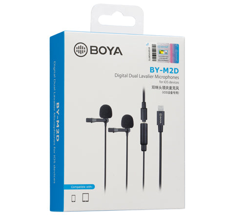 Boya Digital Dual Lavalier Microphone For IOS Devices