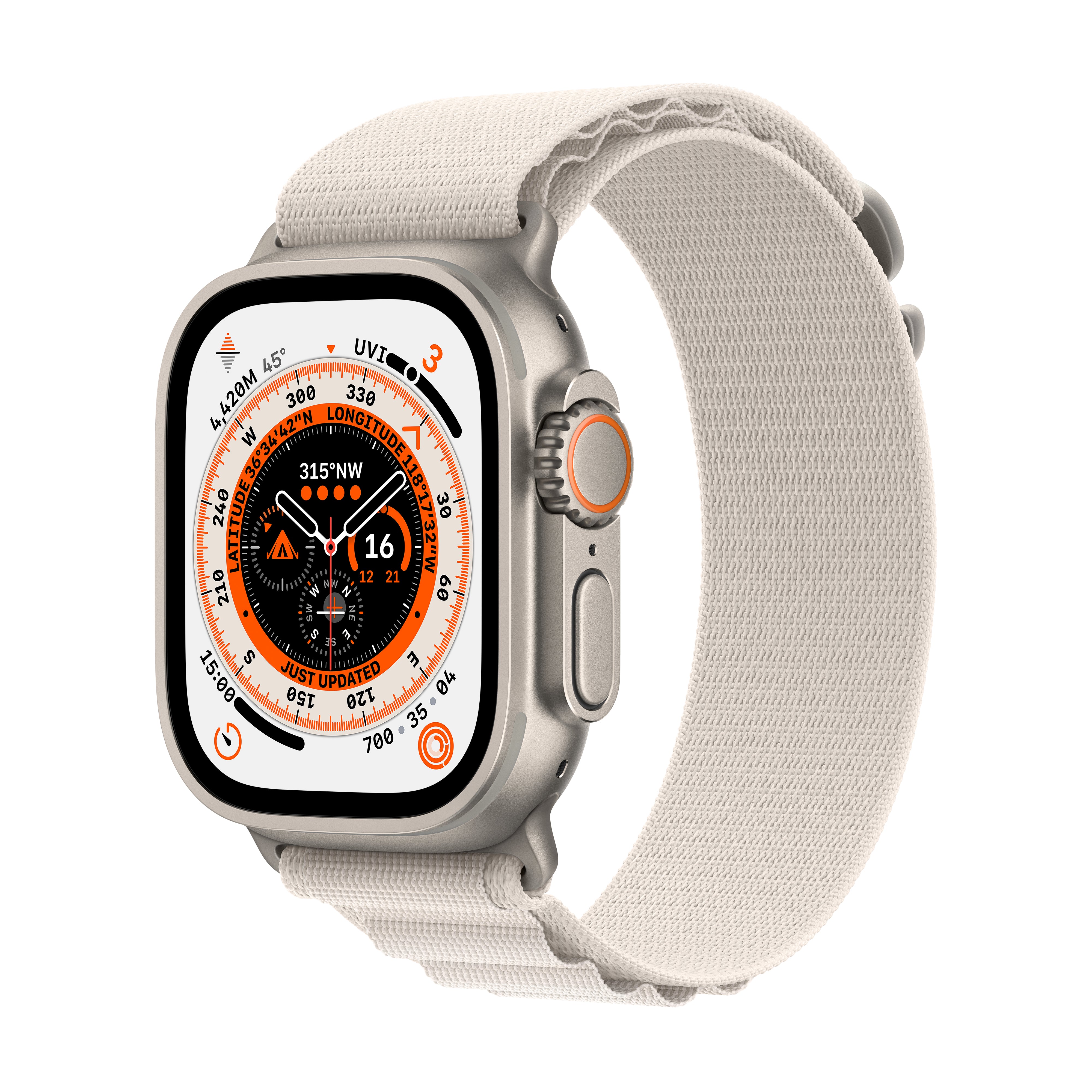 Apple Watch Ultra GPS + Cellular, 49mm Titanium Case with Loop Band