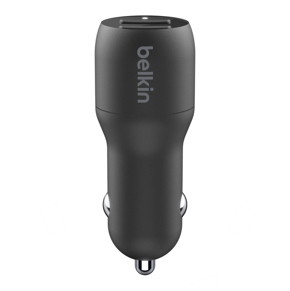 Belkin BOOST↑CHARGE™ Dual USB-A Car Charger 24W + USB-A to Lightning Cable - DNA