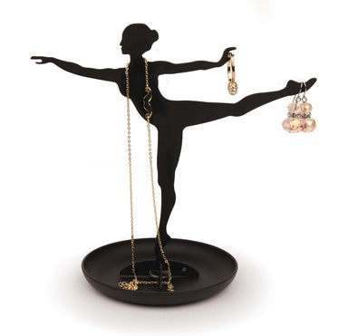 Kikkerland Ballerina Black Jewelry Stand - DNA