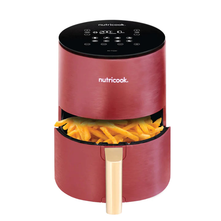 Nutricook Air Fryer Mini 3L 1500W Digital Display Red