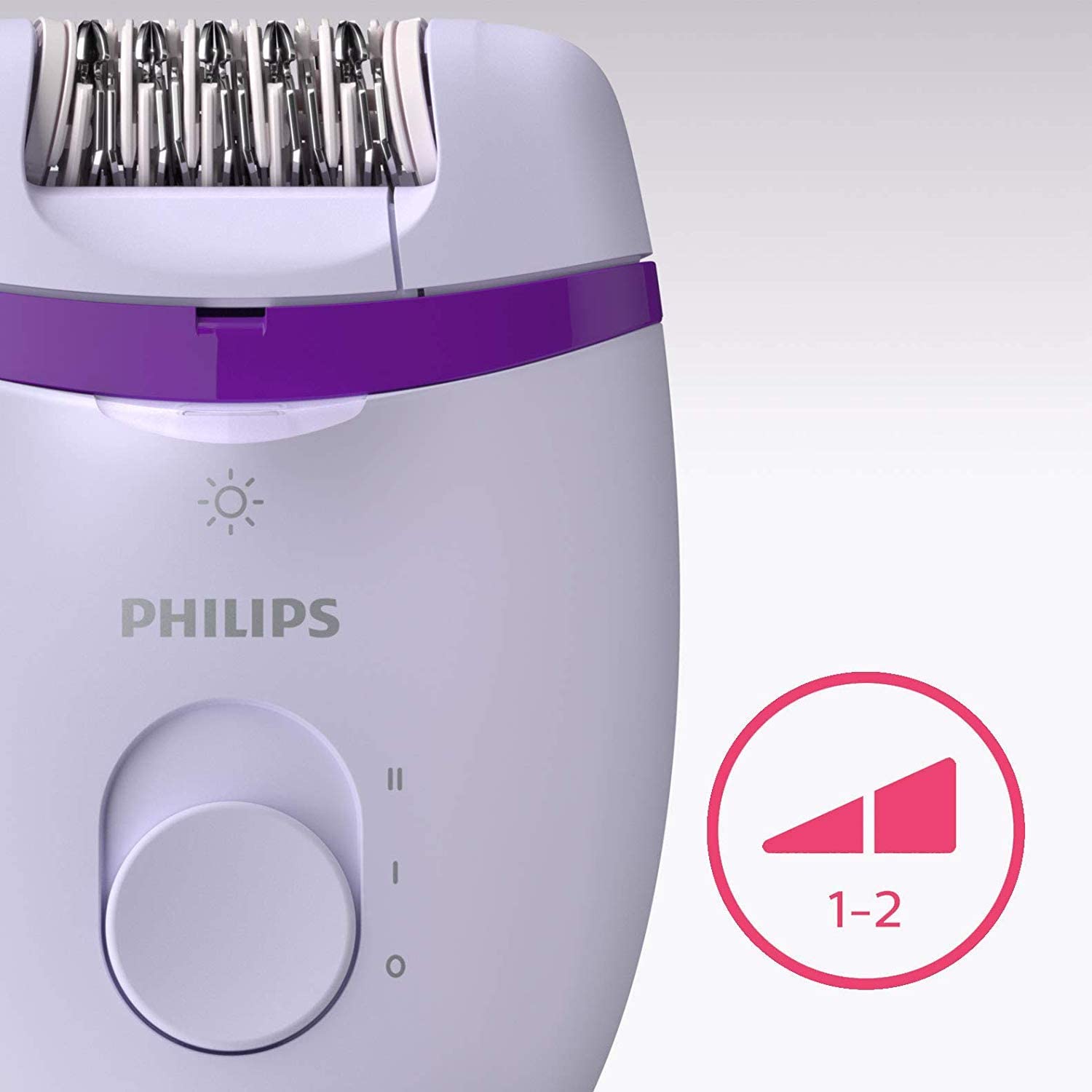 Philips Satinelle Essential Corded Compact Epilator, Pink