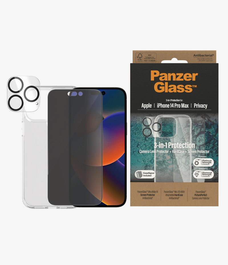 PanzerGlass 360 Privacy Bundle for iPhone 14 Pro Max