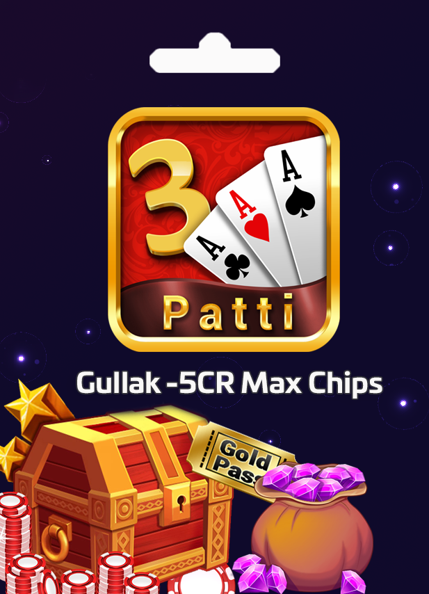Teen Patti Gold-Gullak - 5Cr Max Chips (INT)