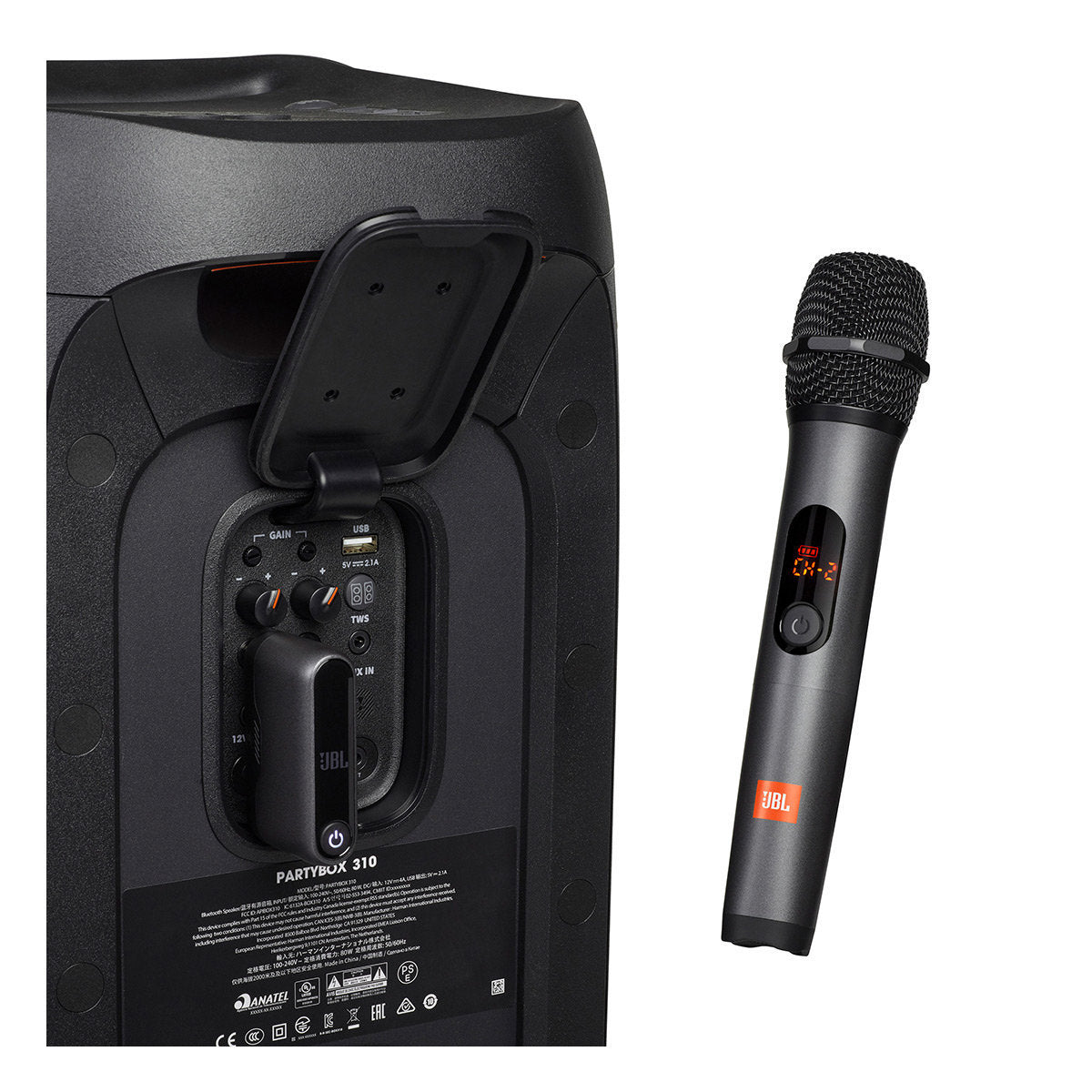 JBL 2 x Wireless Microphone and 1 x Dongle Receiver