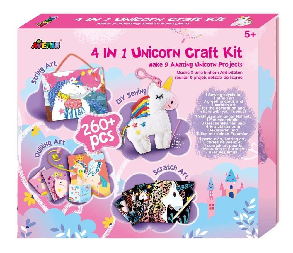 Avenir 4 In 1 Unicorn Craft Kit Make 9 Amazing Unicorn Projects