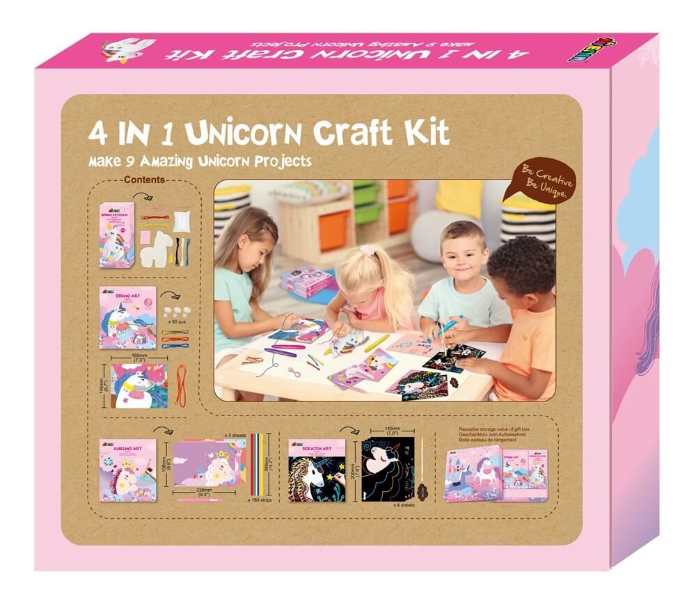 Avenir 4 In 1 Unicorn Craft Kit Make 9 Amazing Unicorn Projects