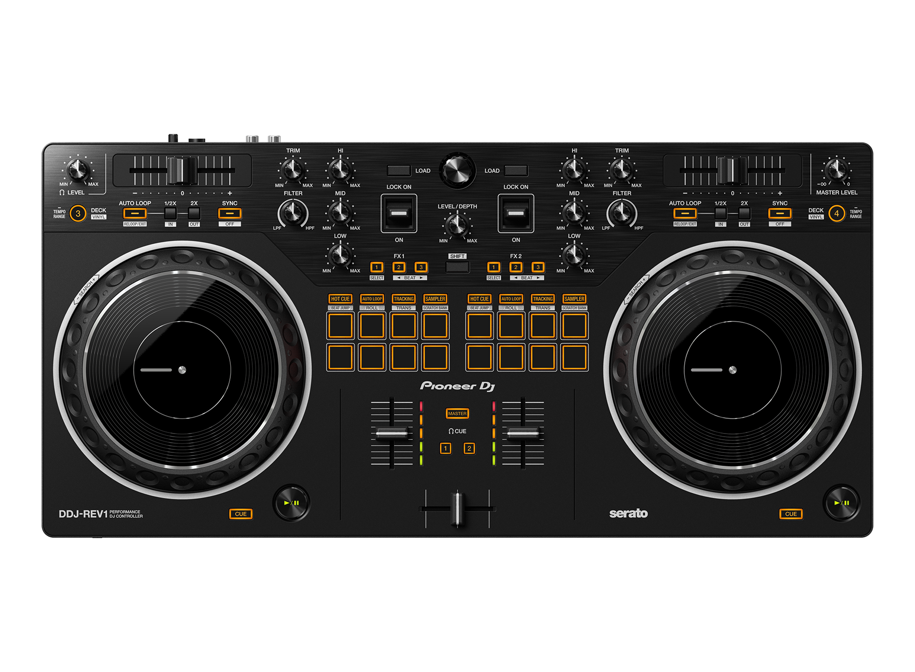 Pioneer Scratch style 2 channel DJ controller DJ Lite BLK