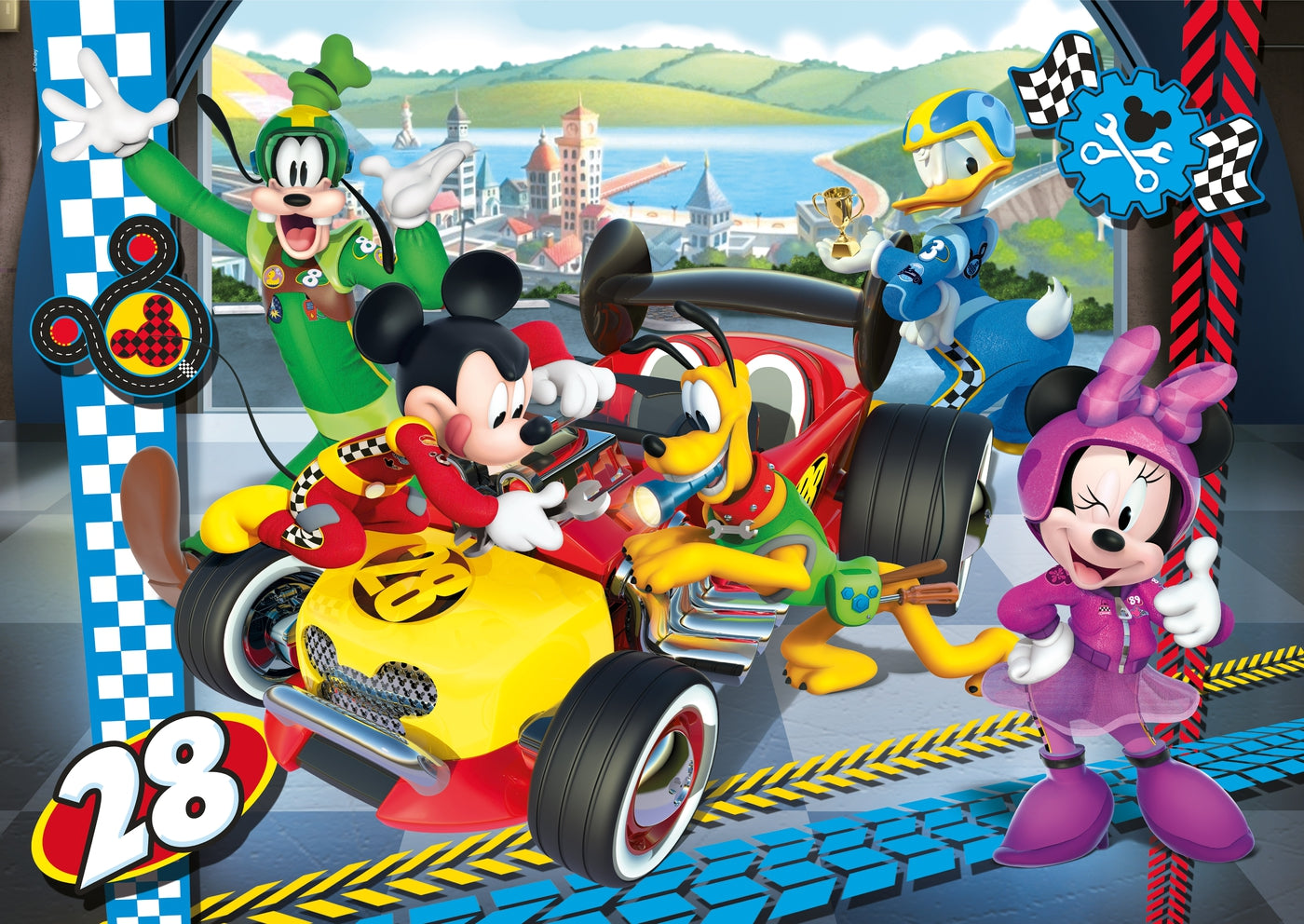 Clementoni - Pzl 24 Maxi Mickey & The Roadster Racers