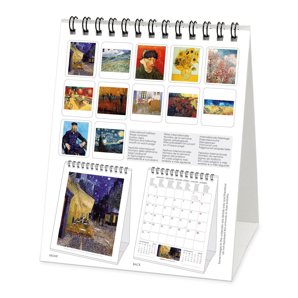 Legami: Calendar 2022 - Vincent Van Gogh - 12X14.5 Cm — DNA