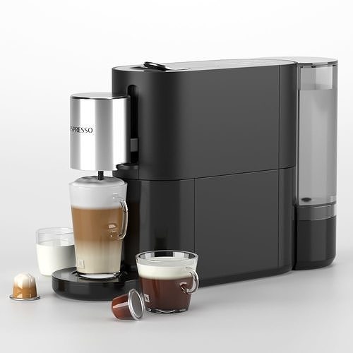 Nespresso Aletier Coffee Machine with Milk Frothier Black