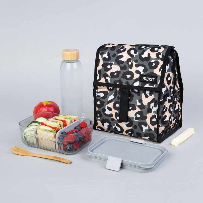 Packit Lunch Bag Wild Leopard Gray
