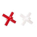 Kikkerland Red & White Double Cross Salt & Pepper Shakers - DNA