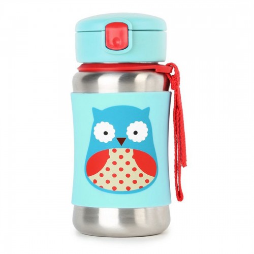 Skiphop Straw Bottle - Owl